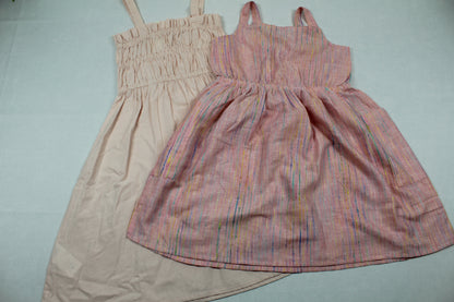 Set leichte Sommerkleider bunt rosa Mädchen Sommerware A-Ware 110/116