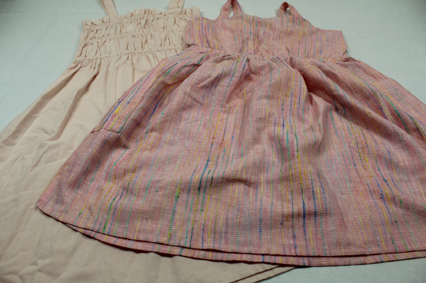 Set leichte Sommerkleider bunt rosa Mädchen Sommerware A-Ware 110/116