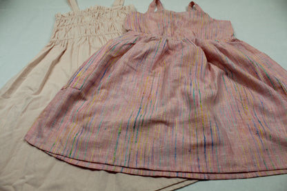 Set leichte Sommerkleider bunt rosa Mädchen Sommerware A-Ware 110/116