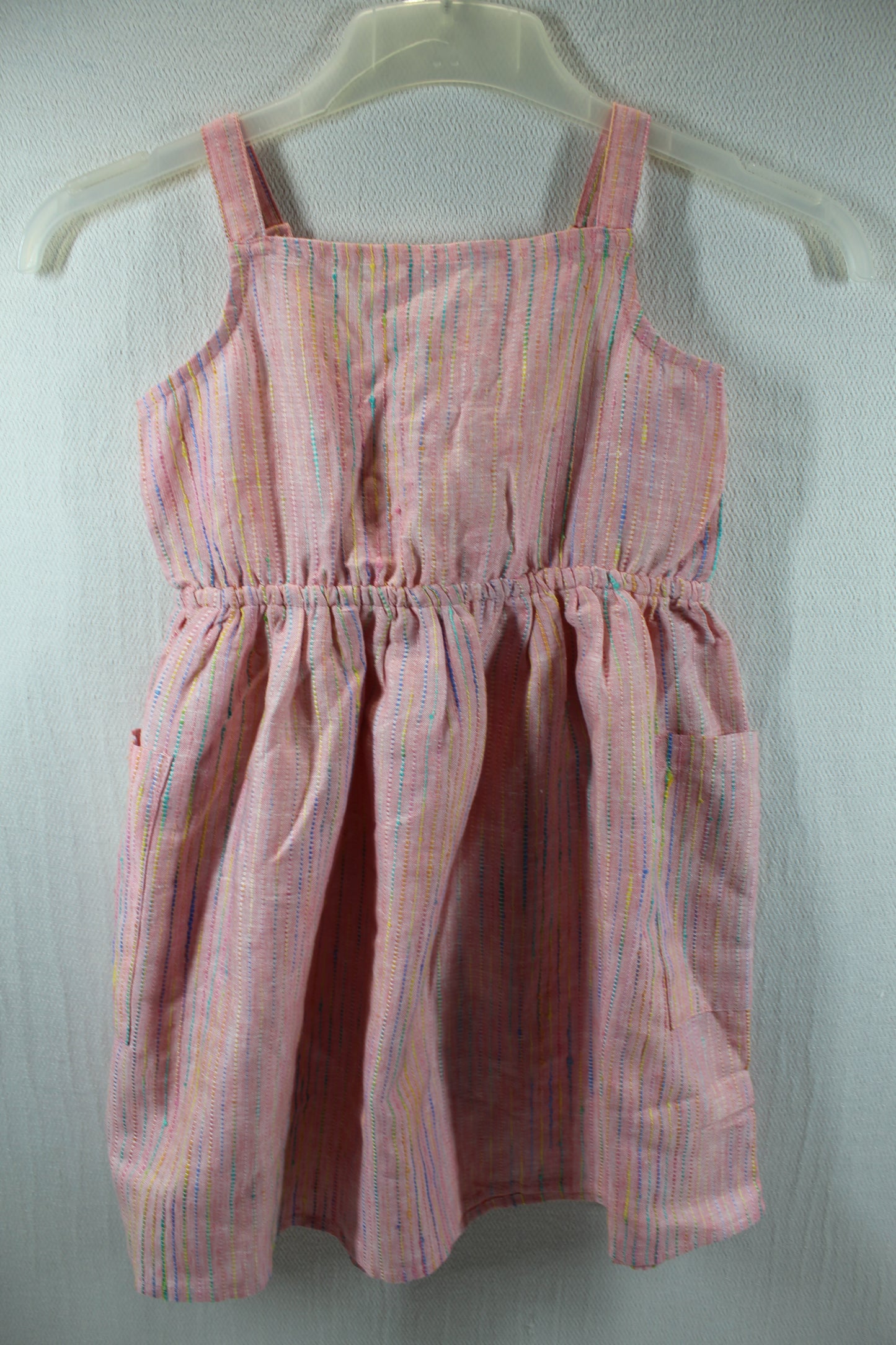 Set leichte Sommerkleider bunt rosa Mädchen Sommerware A-Ware 110/116