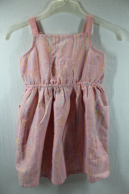 Set leichte Sommerkleider bunt rosa Mädchen Sommerware A-Ware 110/116