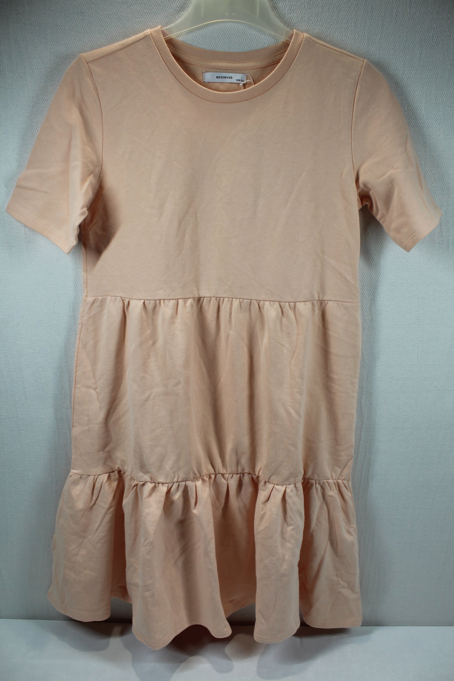 Set orange Kleid rosa kurzer Rock Mädchen A-Ware 158/164