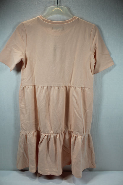 Set orange Kleid rosa kurzer Rock Mädchen A-Ware 158/164