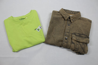 Set T-Shirt Jeanshemd Jungs 122/128