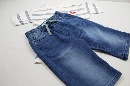 Set Bluejeans T-Shirt Jungs 122/128