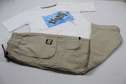 Set leichte Hose T-Shirt 122/128 Jungs