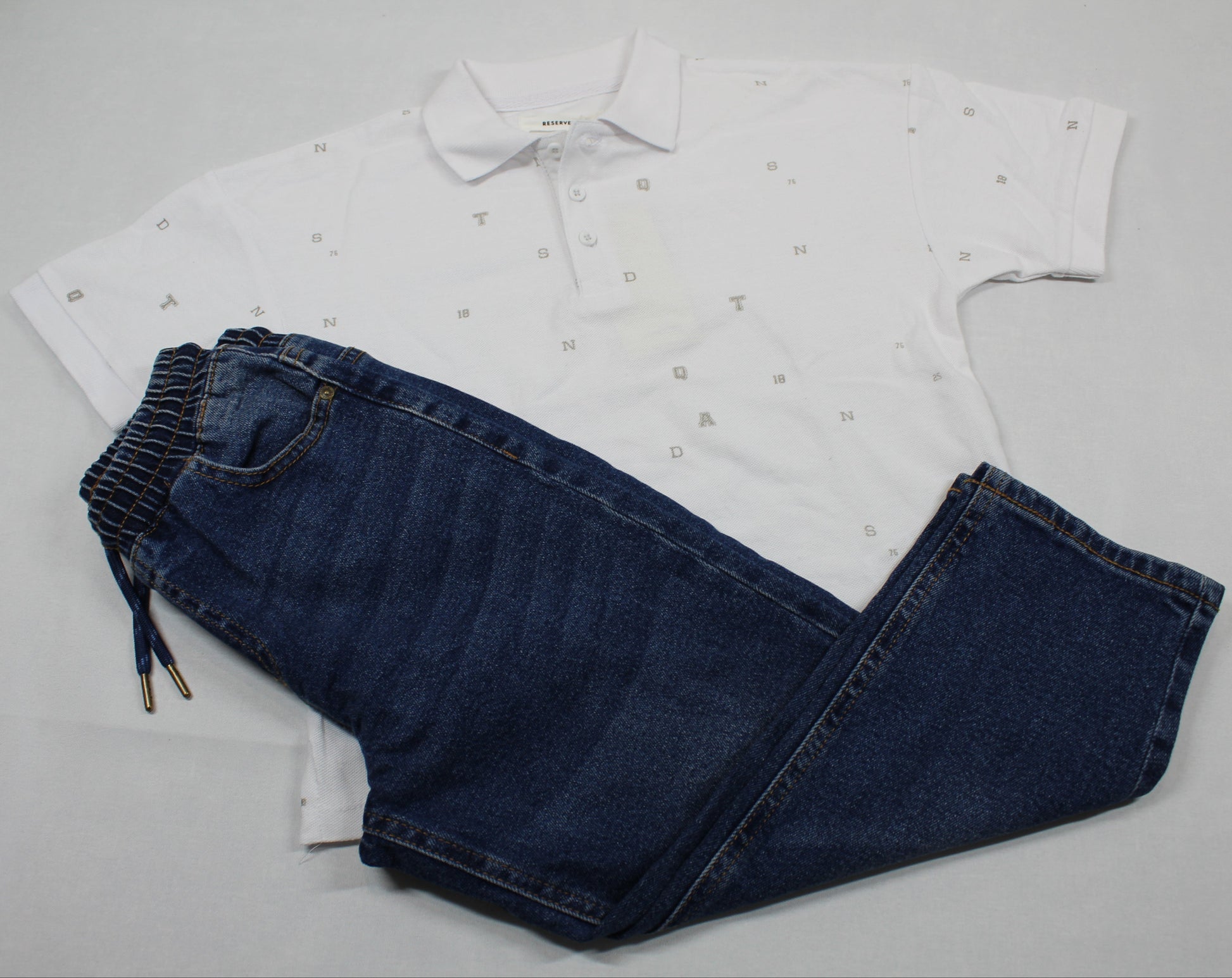 Set Bluejeans Poloshirt Jungs 122/128