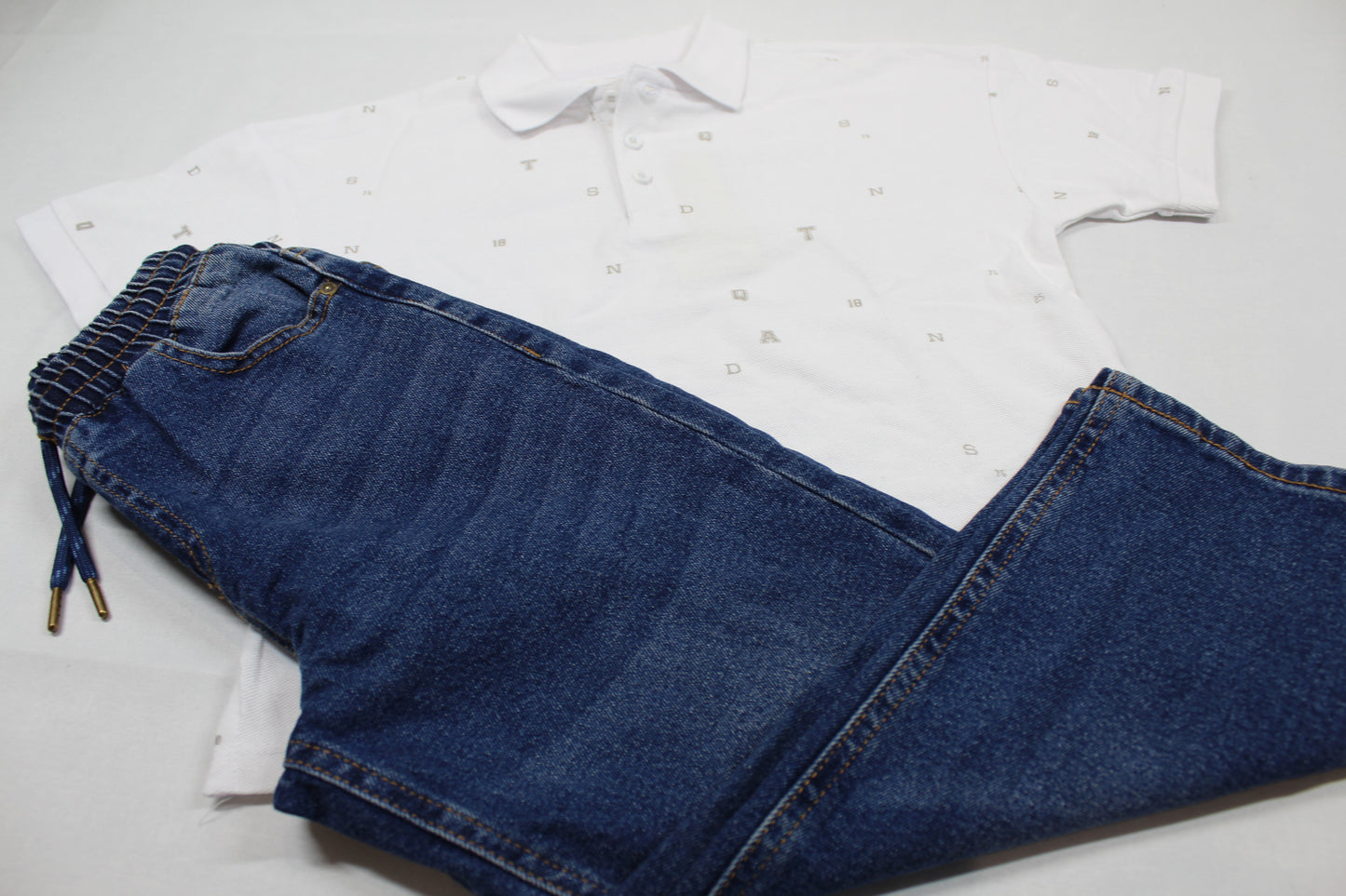 Set Bluejeans Poloshirt Jungs 122/128