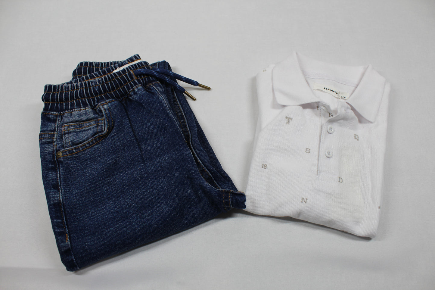 Set Bluejeans Poloshirt Jungs 122/128