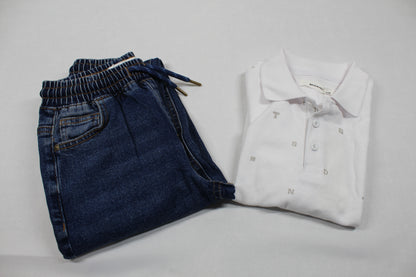 Set Bluejeans Poloshirt Jungs 122/128