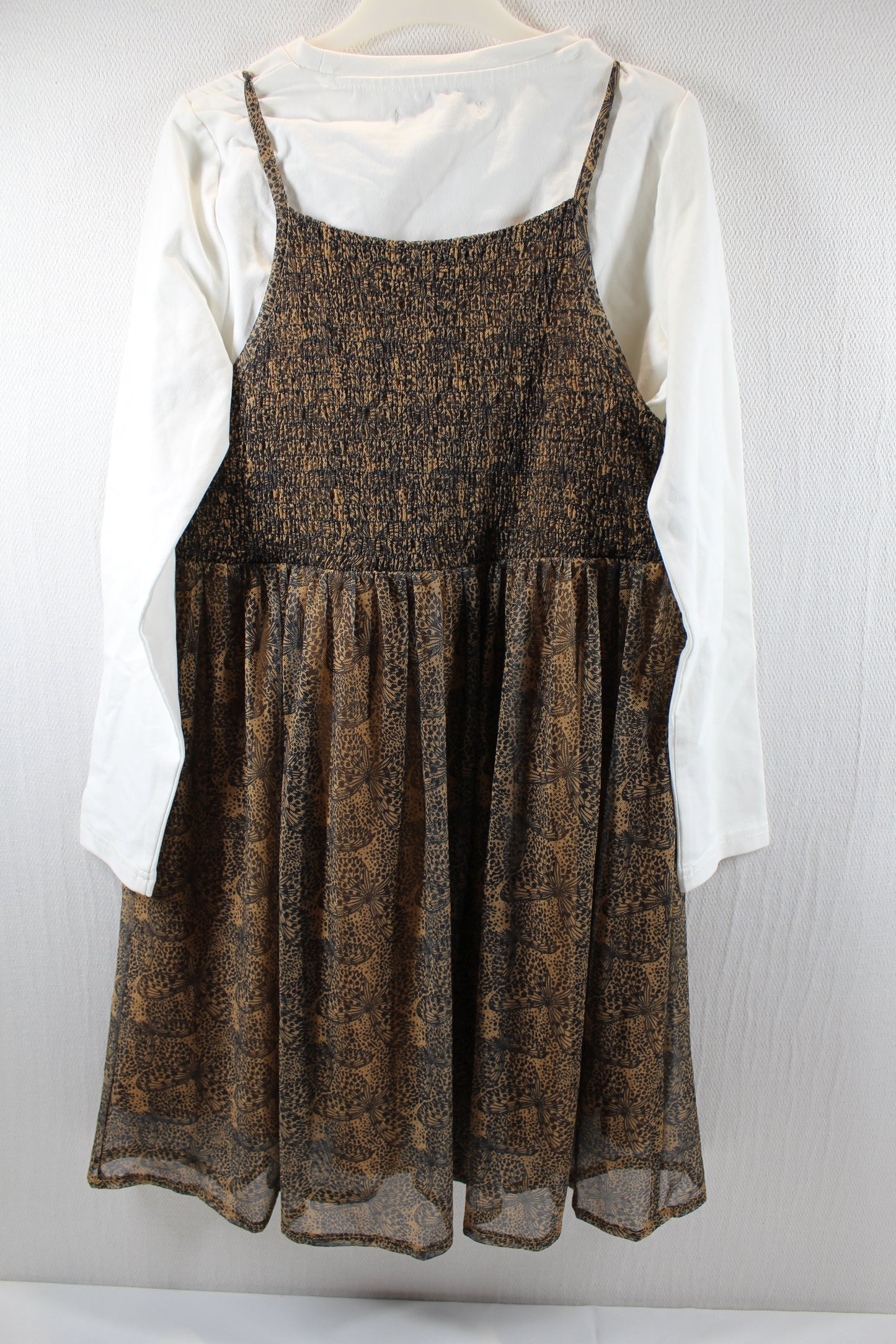 Kombi Sommerkleid Langarmshirt Mädchen 134/140