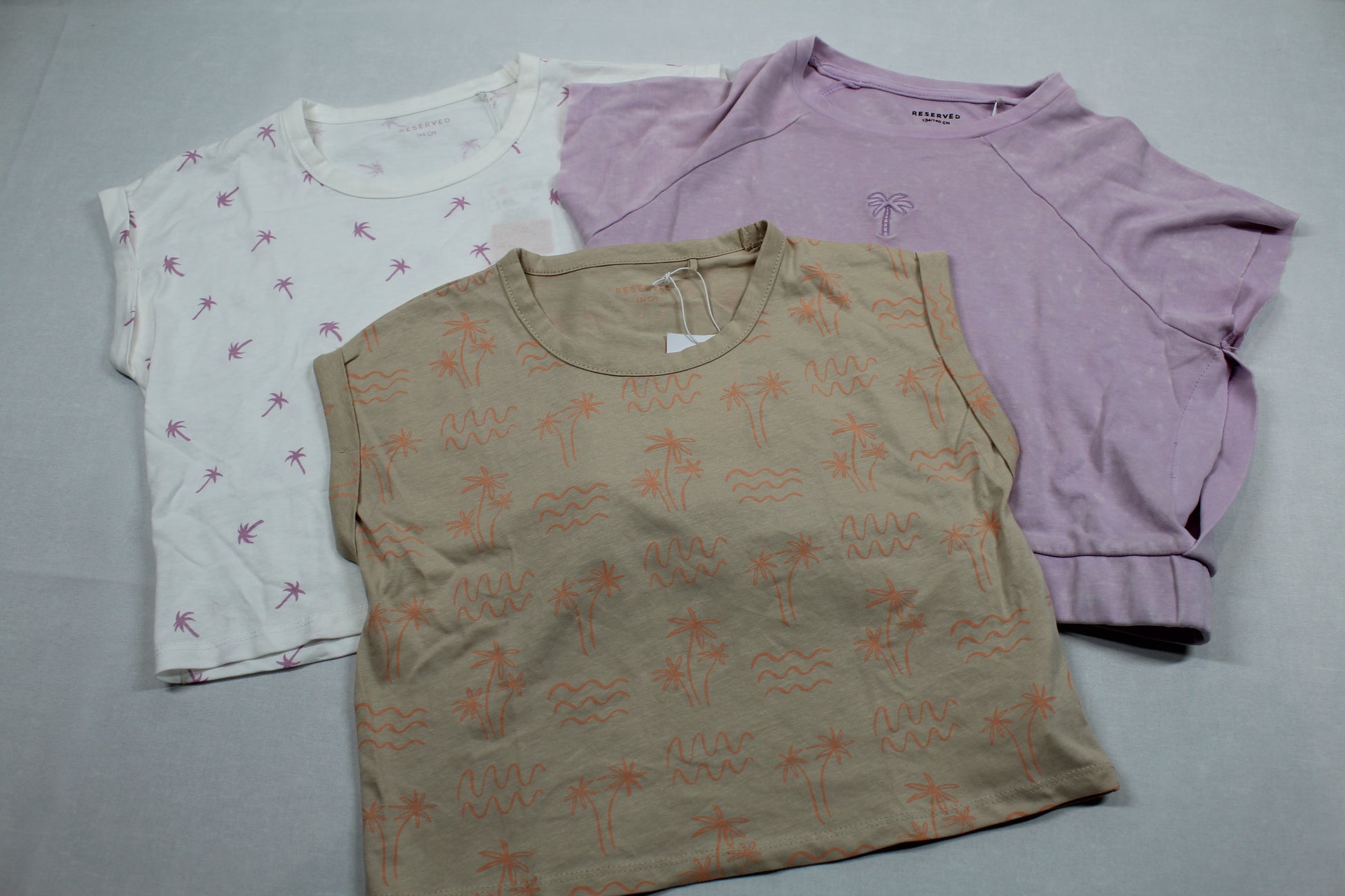 Set drei T-Shirts Mädchen 134/140