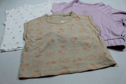 Set drei T-Shirts Mädchen 134/140