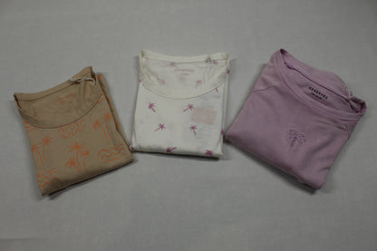 Set drei T-Shirts Mädchen 134/140