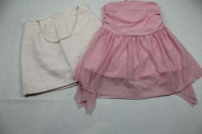 Set kurzer Rock Kleid Mädchen 134/140