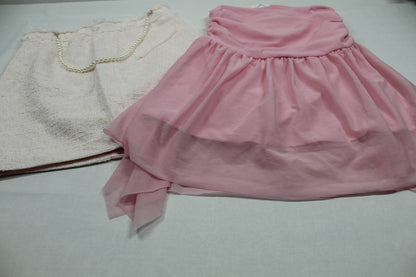 Set kurzer Rock Kleid Mädchen 134/140