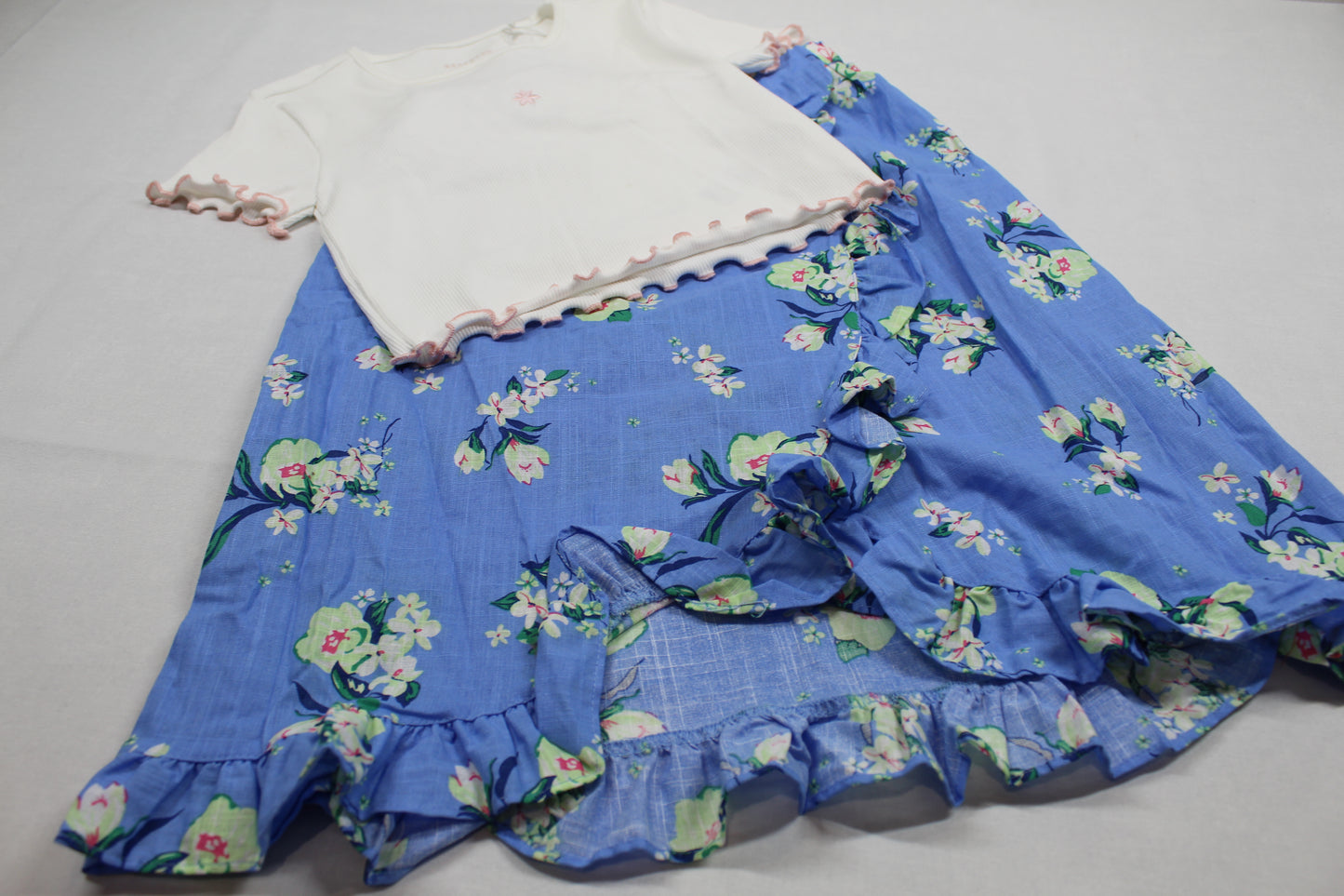 Set Blumenrock T-Shirt Mädchen 134/140