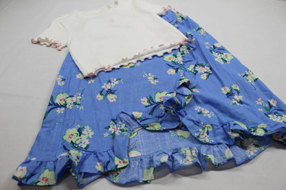 Set Blumenrock T-Shirt Mädchen 134/140