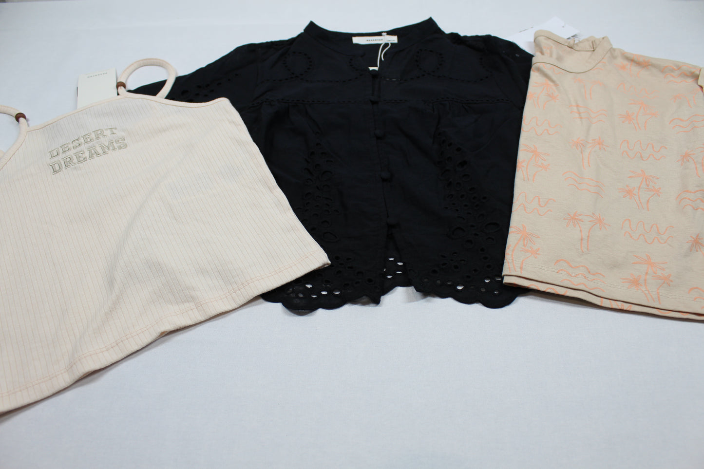 Set Bluse zwei T-Shirts Mädchen 134/140