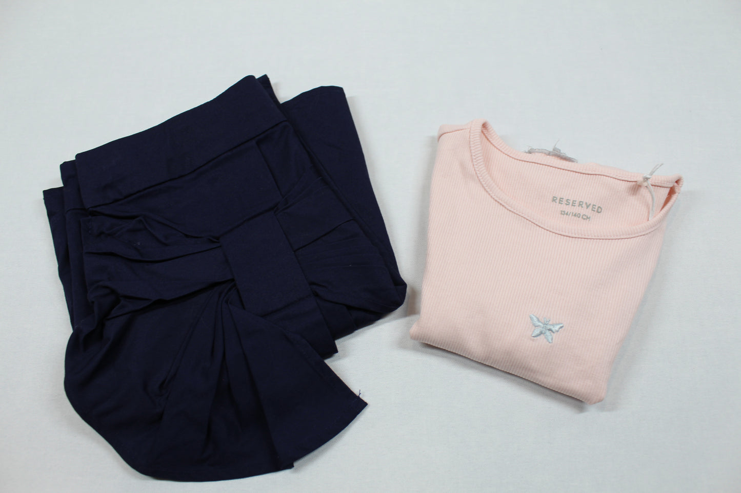 Set kurzer Rock T-Shirt Mädchen 134/140