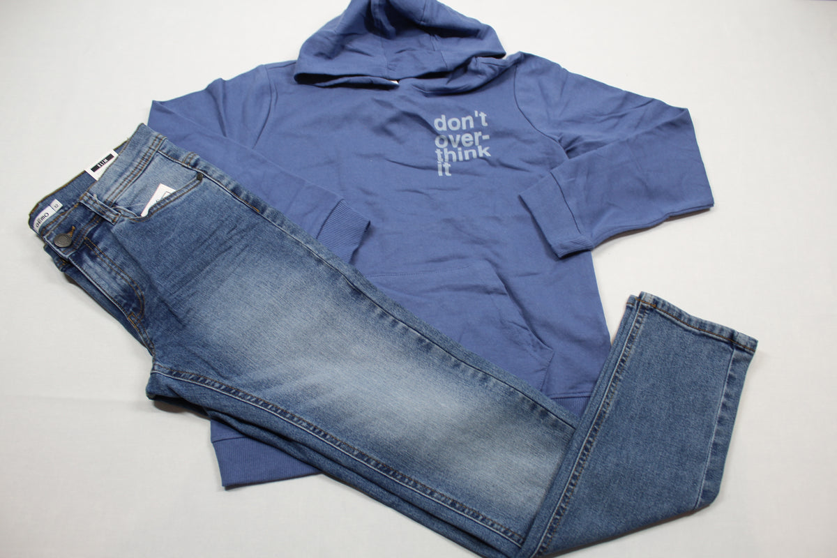 Set Bluejeans Kapuzenpulli Jungs 146/152 Outlet