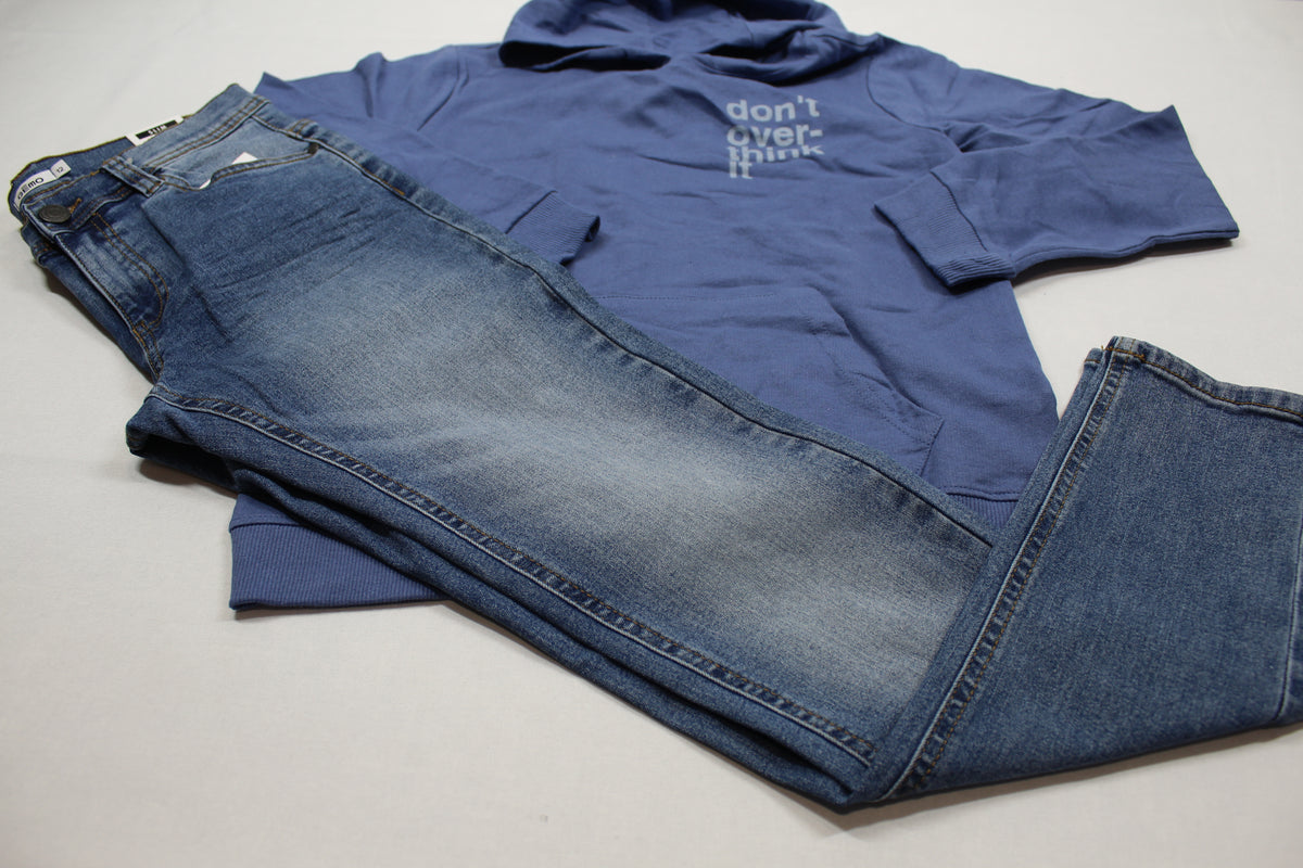 Set Bluejeans Kapuzenpulli Jungs 146/152 Outlet