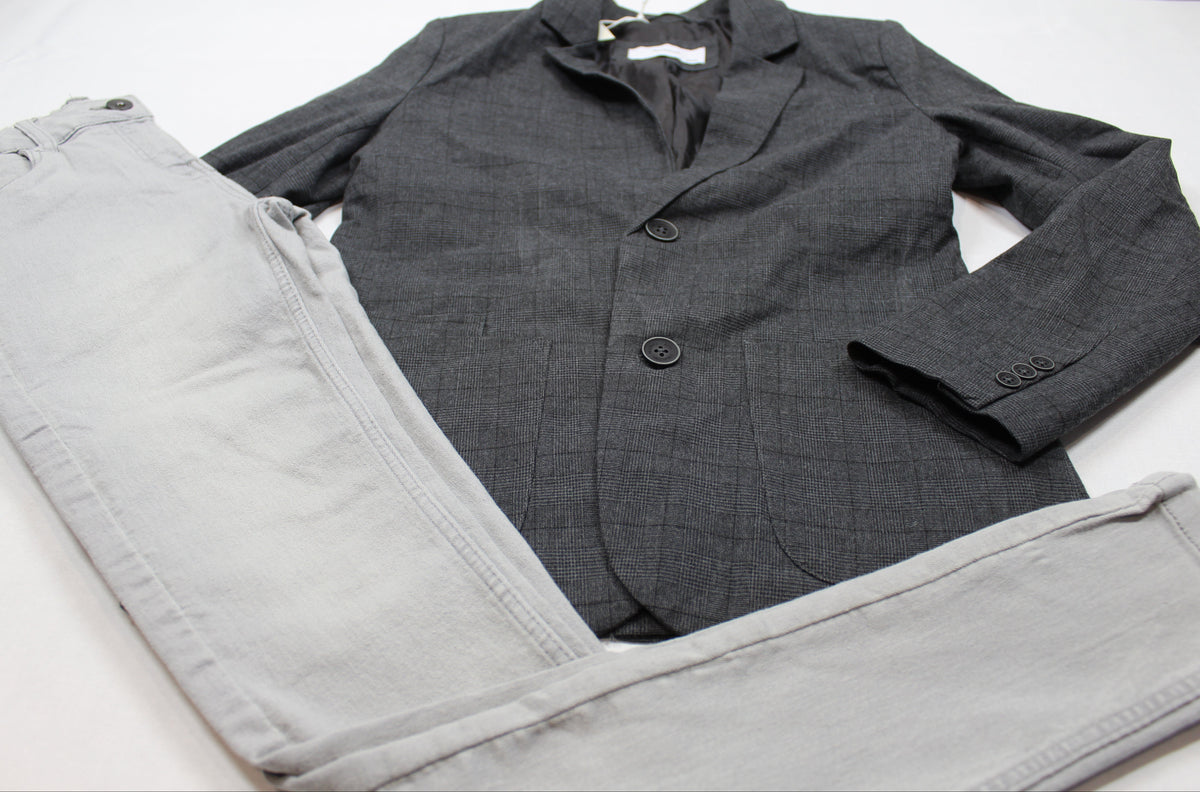 Set grau Jeans Sakko Mädchen 1467152 Outlet