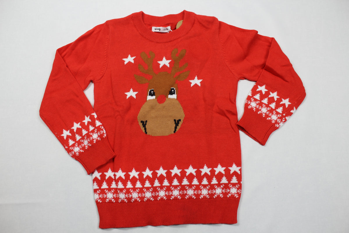 Roter Pulli Elch Jungs 110 Outlet