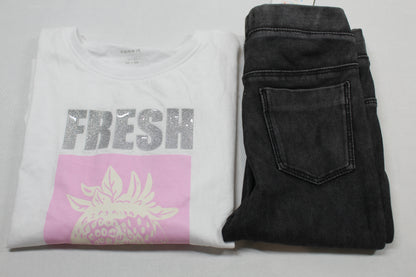 Jeggins + T-Shirt 122/128 für Mädchen