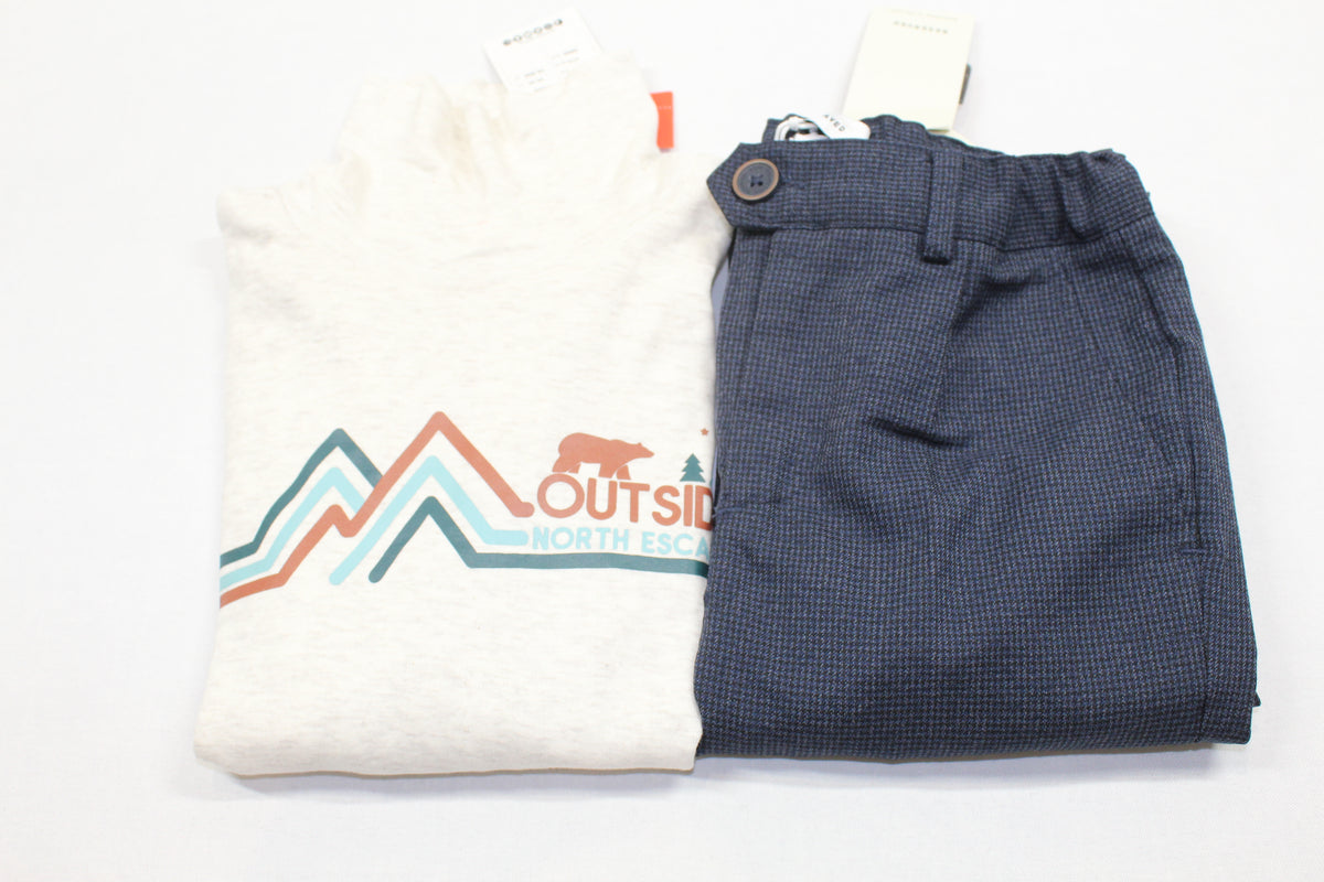 feine Hose + Rollkragen Pullover 122/128 für Jungs