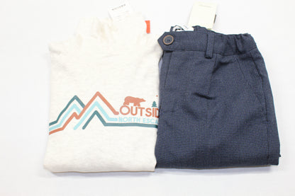 feine Hose + Rollkragen Pullover 122/128 für Jungs