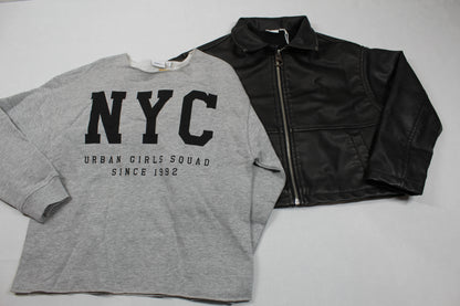 Set Lederjacke Pulli Mädchen 122/128 Outlet