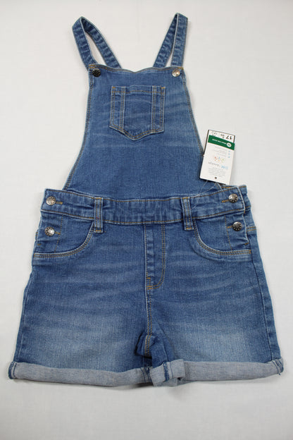 Set Latzhose Jeans kurz T-Shirt Mädchen 134/140 Outlet