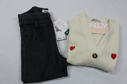 Set Strickweste Leggins Mädchen 134/140 Outlet